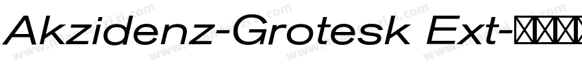 Akzidenz-Grotesk Ext字体转换